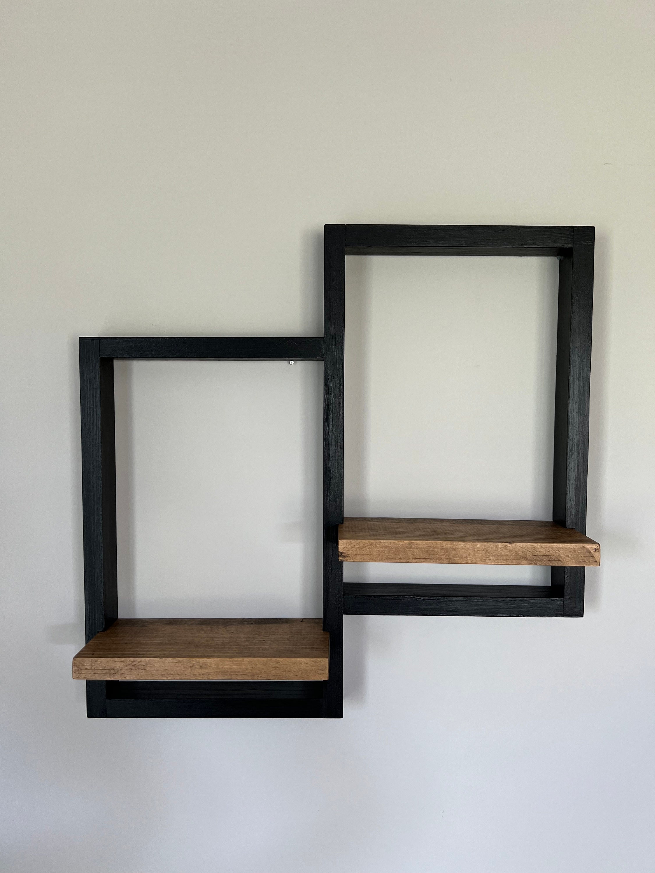 Wood Frame Shelf Picture Frame Shelf Framed Wall Shelf Etsy