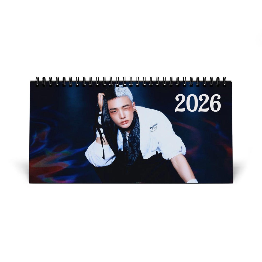 HYUNJIN Desktop Calendar 2026 - Etsy
