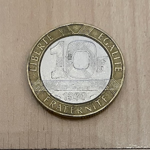 Frankreich 10 Francs 1990 Fragezeichen