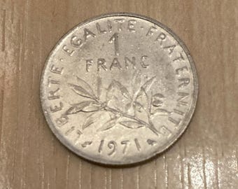 フランス 5 フラン 1971 - Etsy 日本