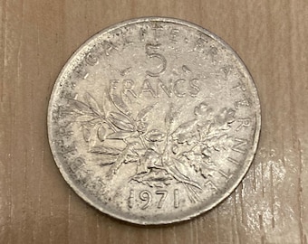 フランス 5 フラン 1971 - Etsy 日本