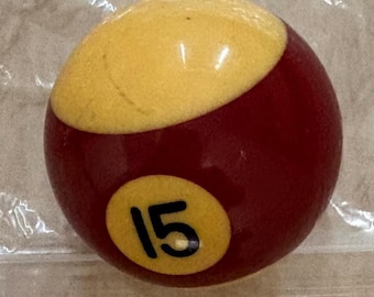ビンテージナンバー（15）プールボール（中古）。