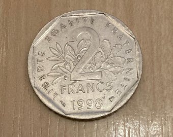 France 2 francs 1998 coin