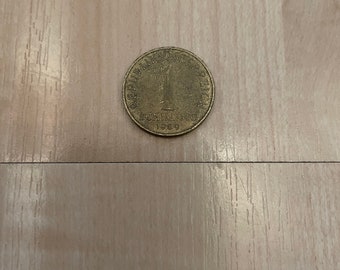 Austria 1 schilling 1989 coin.