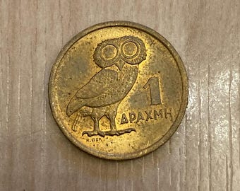 Greek 1 drachmas 1973 coin