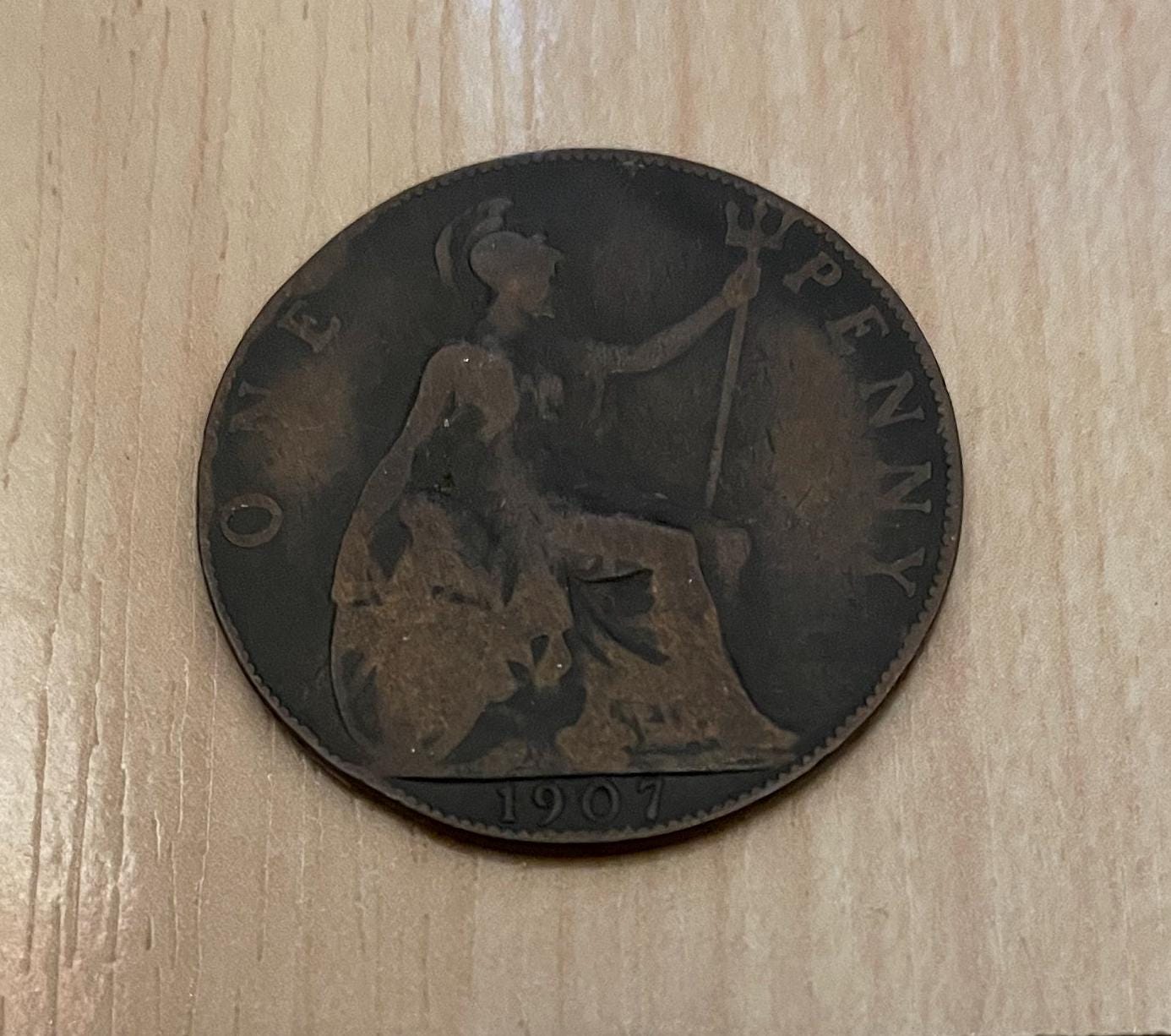 One penny 1907 - Etsy 日本