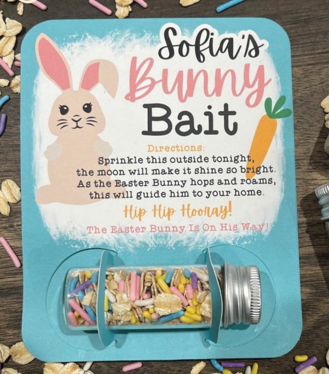 Personalised Easter Bunny Rabbit Bait Easter Gift Easter Etsy Australia