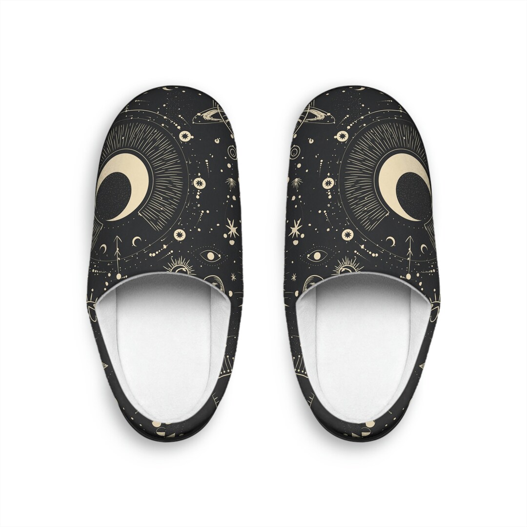 Zodiac Witchy House Slippers Women Whimsigoth Indoor Slippers - Etsy