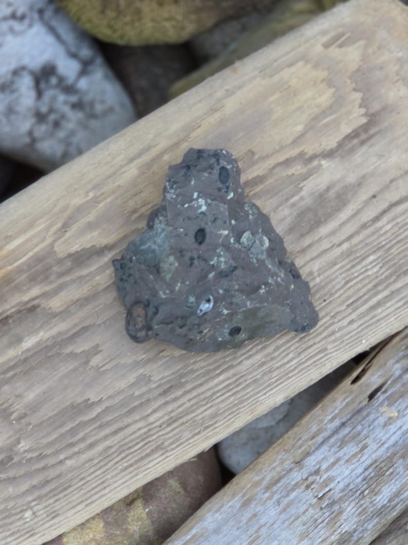 Keweenaw Basalt Agate Rock Matrix Specimen Quartz Crystal Geode Epidote ...