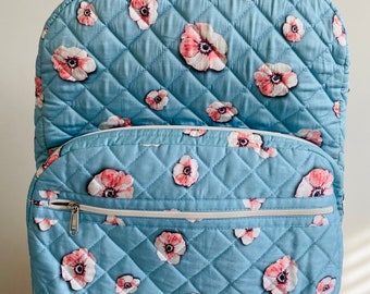 Handmade Backpack,Quilted fabric backpack, Quilted backpack ,Cotton backpack, Travel backpack, Back to school, School bag, fabriqly