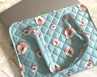 Laptop cover,Handcrafted Quilted Cotton Laptop Sleeve ,Padded laptop sleeve cover,Laptop case, Protective laptop cover, fabriqly