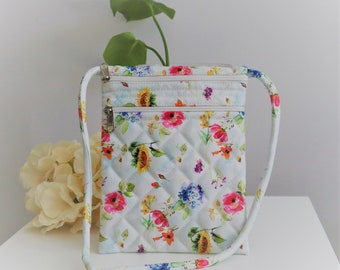 Handmade Crossbody Bag, Crossbody mobile phone bag,Fabric crossbody bag,Boho Crossbody Bag ,Handmade Fabric Crossbody Cellphone Bag,fabriqly