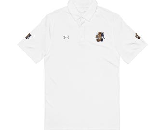 Camisa polo bordada con mascota bulldog