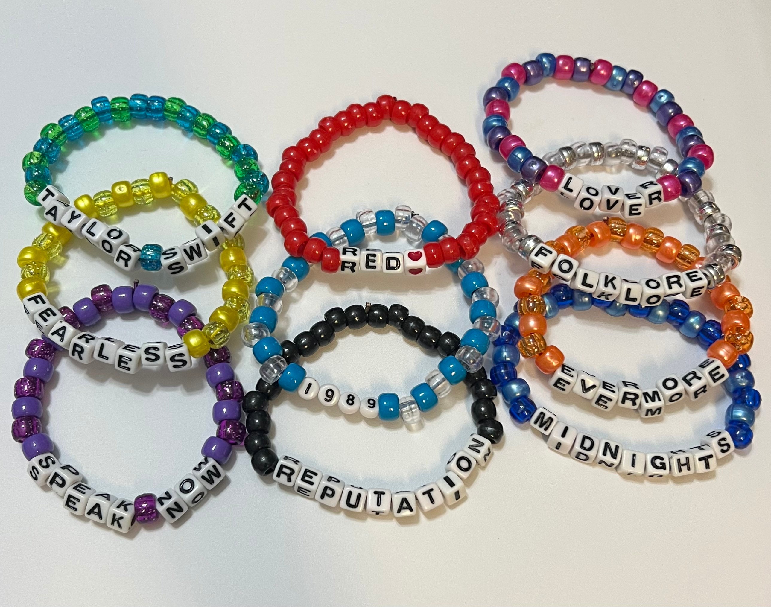 The Eras Bracelets ~ Album 10 Pack (Taylor Swift Friendship Bracelets)