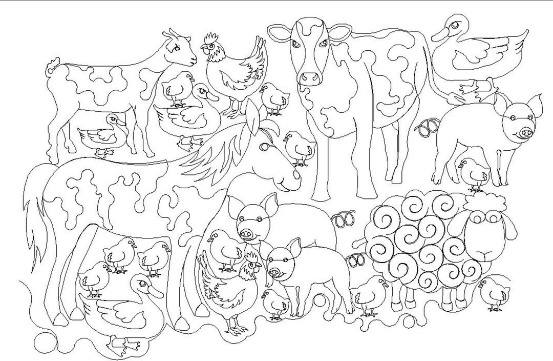 1320 Farm Animal Panto Etsy