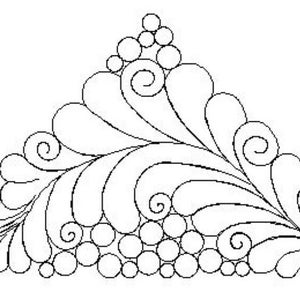 1330   Feather curl triangle 2 p2p