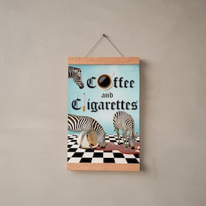 Coffee & Cigarettes Zebra Digital Print