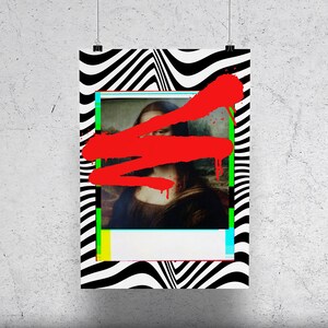 Spray Paint Mona Lisa Digital Print