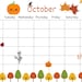 Kids Calendar, Fun Kids Calendar, Instant Printable Children's Calendar ...