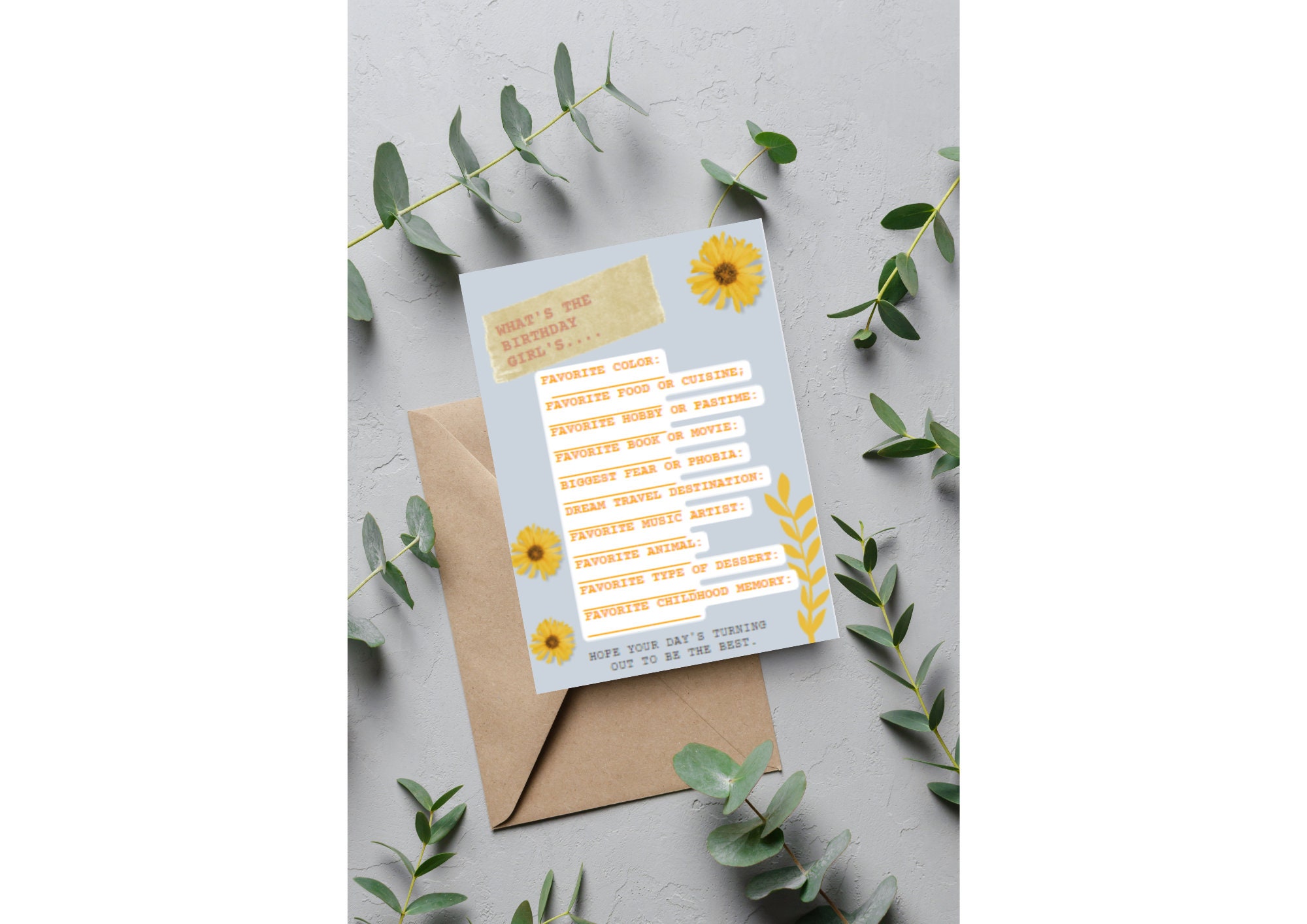 Who Knows the Birthday Girl Best Instant Download and Printable ...