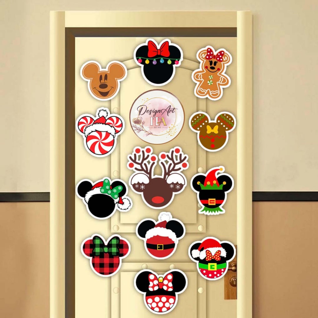 Multi-character Mickey & Friends Disney Christmas Magnets for - Etsy