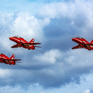 Red Arrows Formation Print: RAF Jet Photography, Aviation Wall Art (Digital Download)