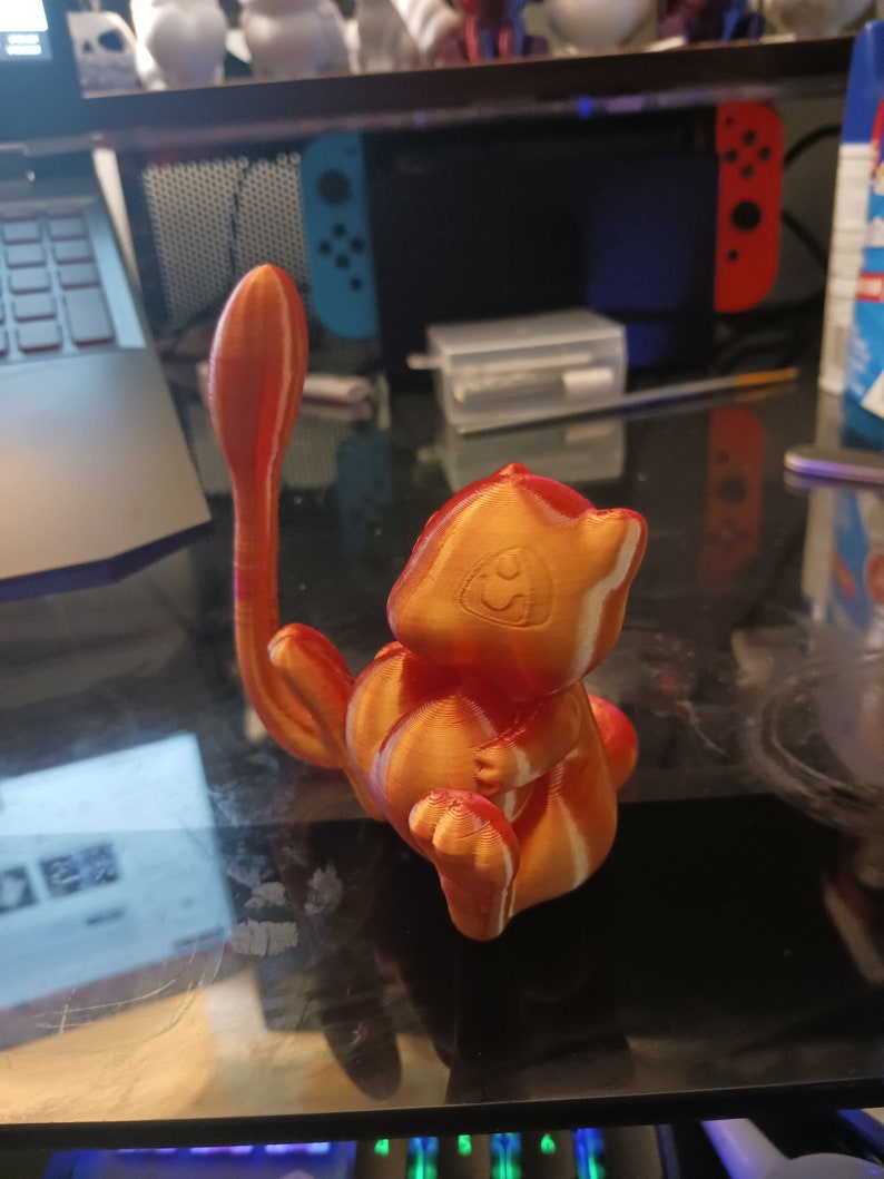 3D Printed Cute Valentine's Mew by Scrazyone 3D Printing Etsy