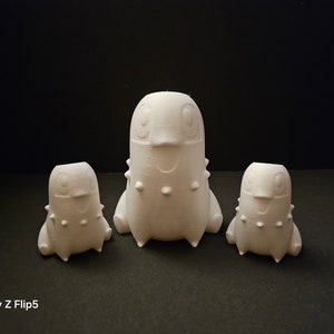 Chikorita Planter Pots Bundle, Set of 3, DIY Paint Project, 3D Printed