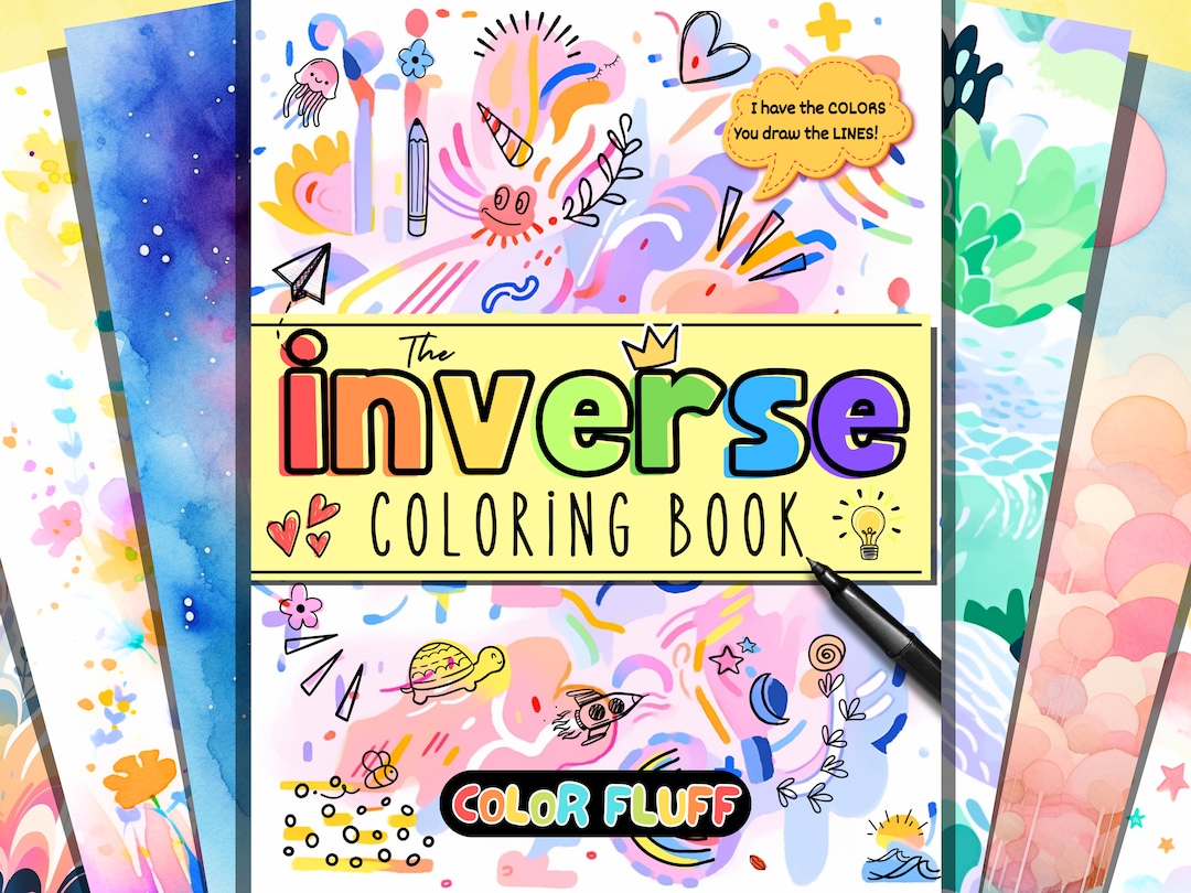 40 Inverse Coloring Pages for All Ages Digital and Printable ...