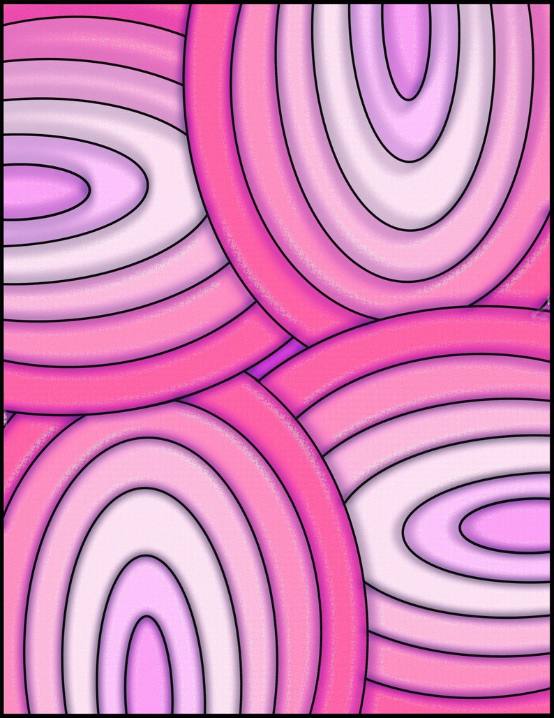 Pattern Coloring pages, easy patterns, relaxing patterns, satisfying patterns, rainbows, petals, flowers, mandalas, abstract, geometric designs by Color Fluff. digital download