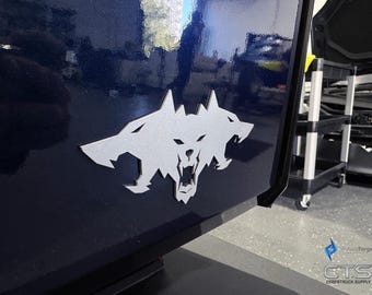 Stainless Steel Cyberbeast Emblem - All Metal