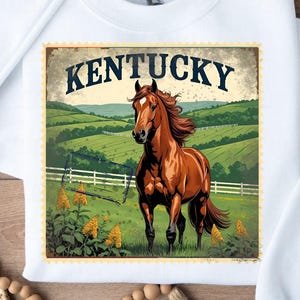 Kentucky Stamp Design: Vintage State PNG (Digital Download)