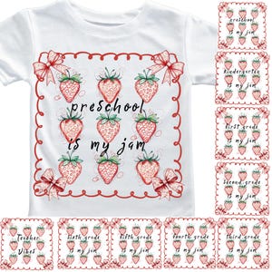 Is My Jam Png Bundle, Сoquette teacher png, Grade doodle png, Strawberry png digital download, Kindergarten 1st/2nd/3rd, Grade doodle png