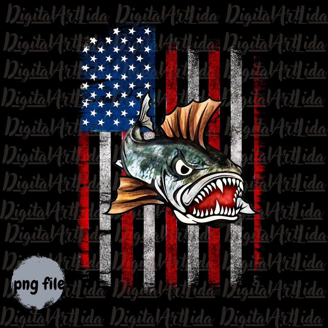 American Fishing Png American Flag Fish Png Design Download Etsy Il 1080xN.4495483545 Dusm