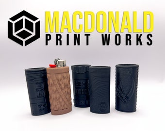 Handcrafted 3D Printed Star Wars BIC Lighter Case (Pack of 5) – May the Flame Be With You!