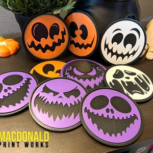 Spooky 3D Printed Halloween Coaster - Perfect for Stylishly Protecting Your Surfaces!