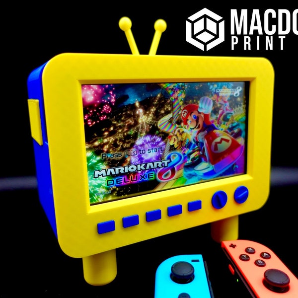 Nintendo Switch Mini TV | Switch Display Dock | Retro TV Display Stand | 3000+ Color Combinations!