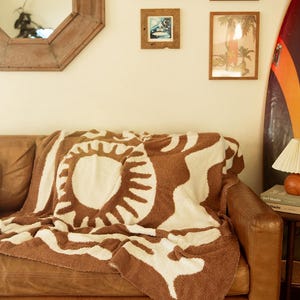 Paradise Plush Throw, Raw Umber - Throw Blanket, Cozy Throw, Plush Blanket, Kids Blanket, Throw Blanket, Luxury Plush, Bed Couch Blanket
