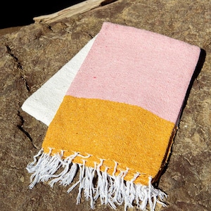 Sunrise Blanket Throw - Handwoven Blanket, Boho Blanket, Bed Throw, Tapestry Blanket, Picnic Blanket, Yoga Blanket, Mexican Blanket