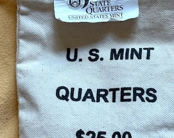 Sealed U.S. Mint Ohio Quarter Bag [D]. Year 2002, 100 Coins.