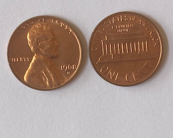 1968 D Uncirculated Penny, Single coins
