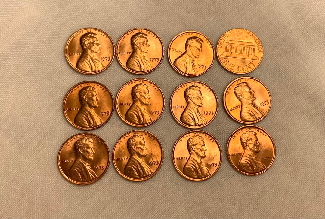 1973 P BU Roll Pennies 50 per Roll OBW. 50th Year Etsy