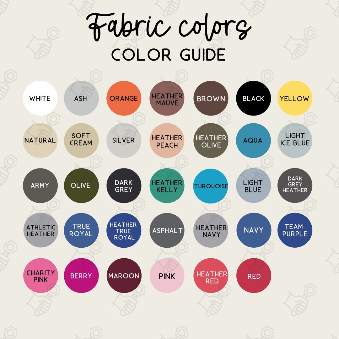 Bella Canvas 3001 Color Chart, 3001 Color Chart, Bella Canvas Color ...