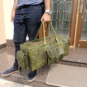 Your Personal Leather Travel Bag, Leather Duffel Bag, Weekender bag, Duffel Bag,Leather overnight bag,Cabin Travel Bag duffel,Gym Bag