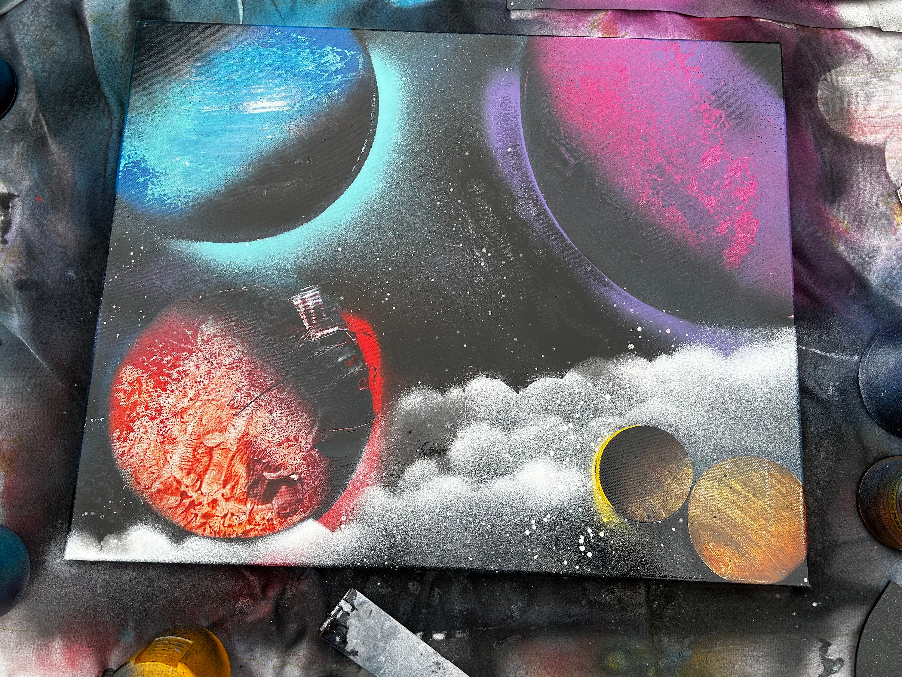 スプレーアート galaxy Galaxy Spray Paint - Etsy