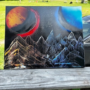 Spray paint art