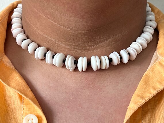 VINTAGE 70’s Puka Shell Choker with Coconut Shell… - image 7