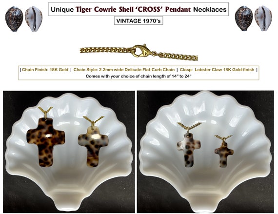 Hand-Shaped Shell CROSS Pendants Created from the… - image 3