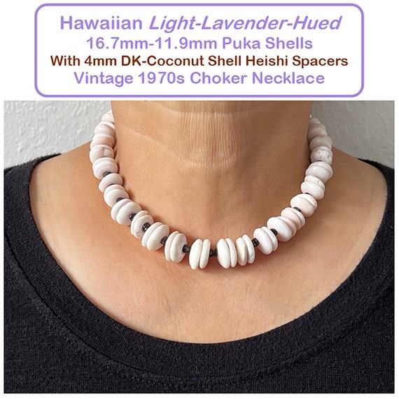 VINTAGE 70’s Puka Shell Choker with Coconut Shell… - image 1