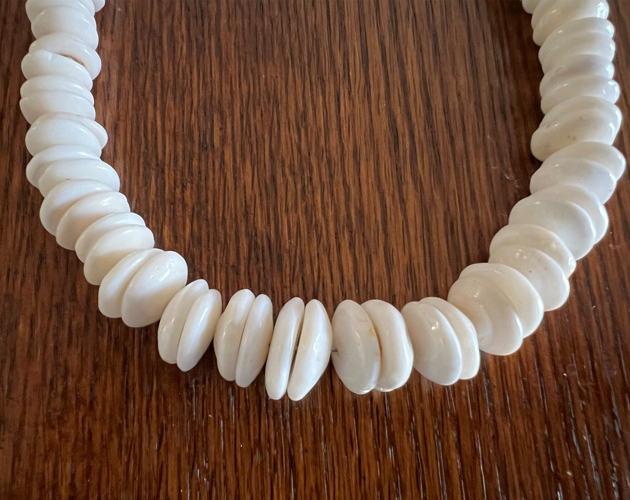 Puka Shell Necklace-large Puka Shells Evenly Shaped Vintage 70s ...